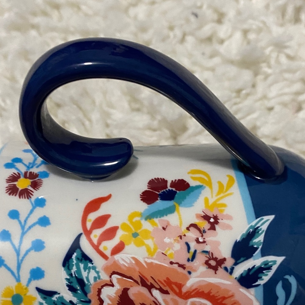 The Pioneer Woman Floral Mug with Navy Handle - Picture 7 of 16